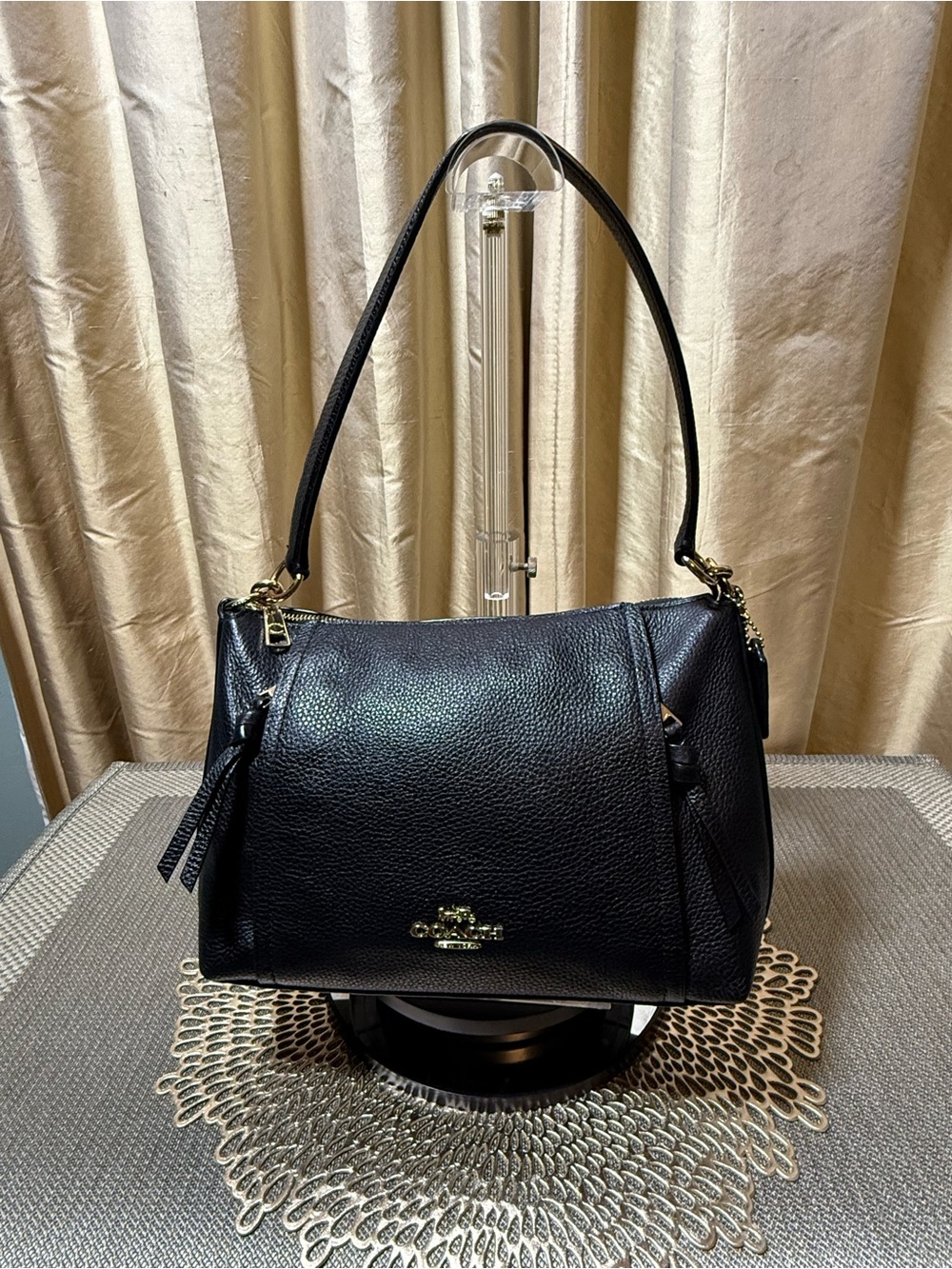 Coach Small Marlon Shoulder Bag with Gold Hardware -EUC